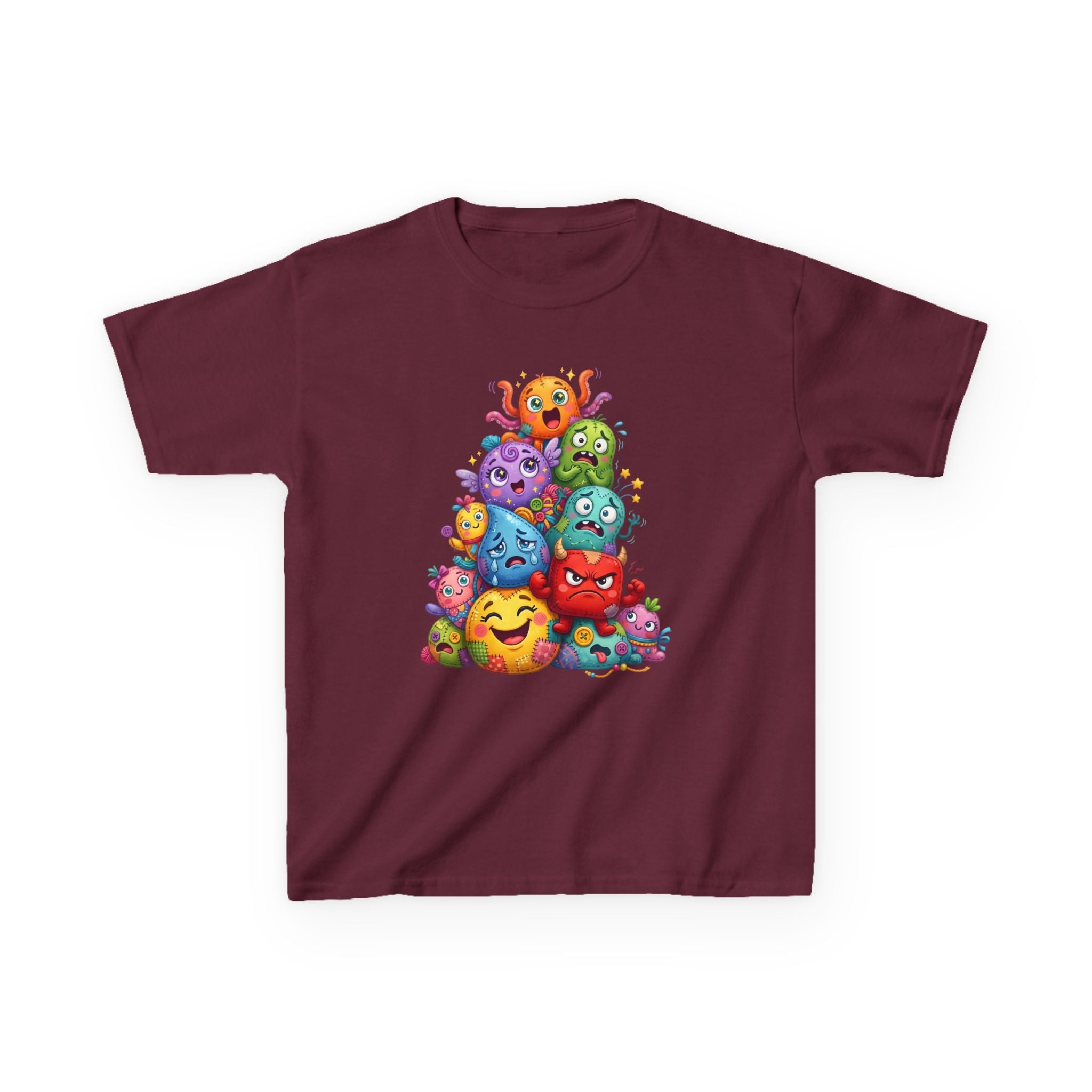 Kids T-Shirt - Cute Monster Pile | Whimsical Cartoon Design