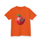 Kids Steampunk T-Shirt - Low Poly Geometric Mechanical Apple Worm