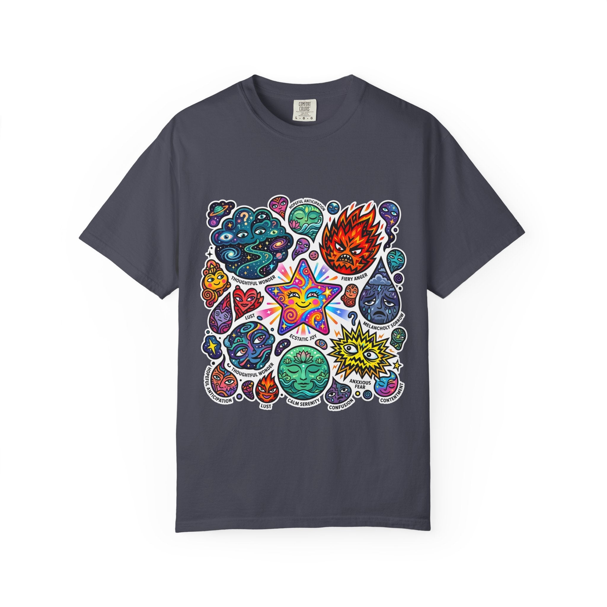 Comfort Colors T-Shirt - Psychedelic Emotions Art | Mental Health