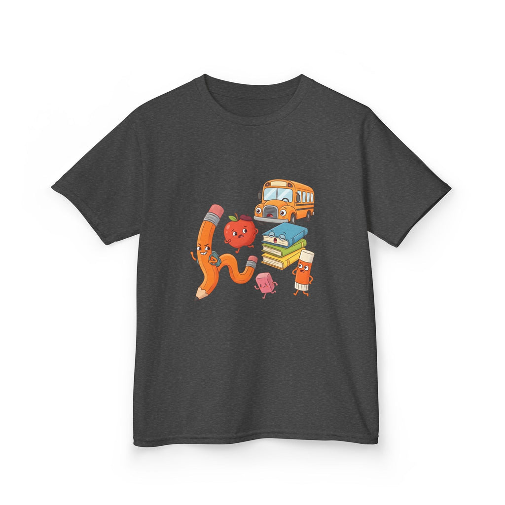 Kids T-Shirt - Cute Cartoon School Supplies | First Day of School