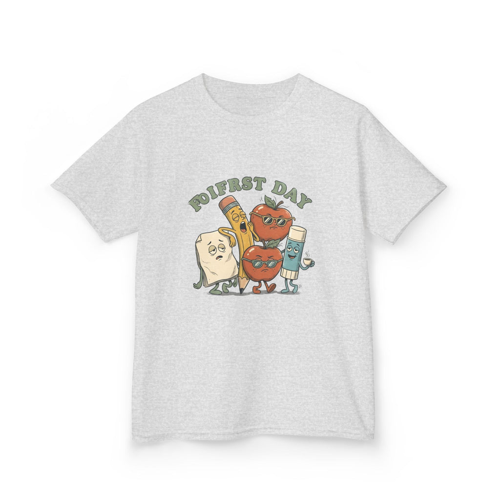Kids Tee - Funny "FIRST DAY" Tired School Supplies Back to School 2026