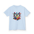 Kids Tee - Bauhaus Geometric Design Tools Graphic | Primary Colors
