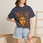 Unisex T-shirt - Psychedelic Sun Boho | Comfort Colors Garment-Dyed