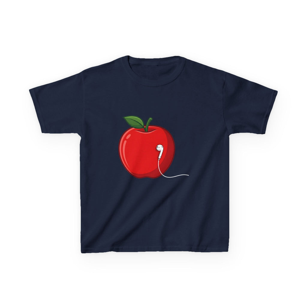 Kids Tee - Cartoon Minimalist Apple Music Earbud Tech
