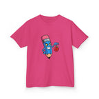 Kids Tee - Mischievous School Supplies Cartoon | Funny Education