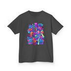 Kids Glitch Art Tee - FUNGUS Neon Cyberpunk Design | Retro