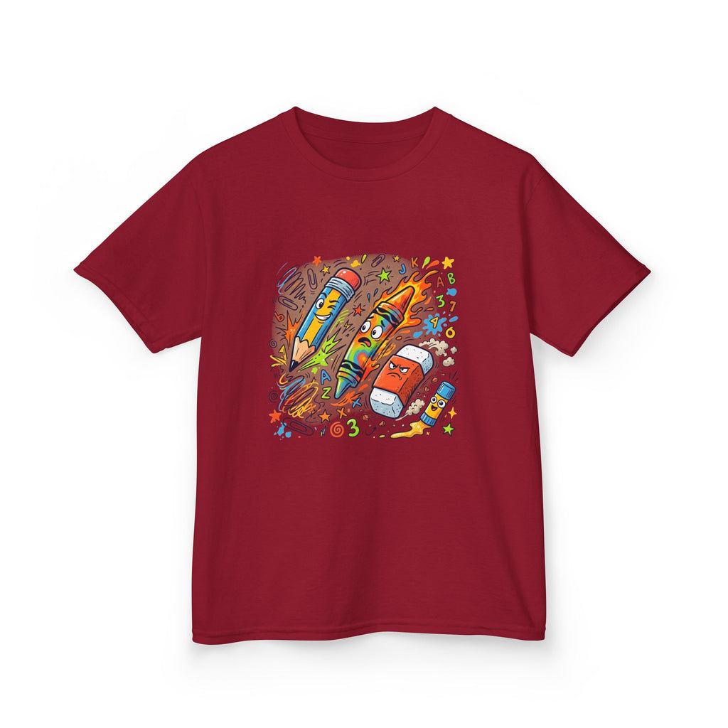 Kids Tee - Vibrant Doodle School Supplies | Back to School