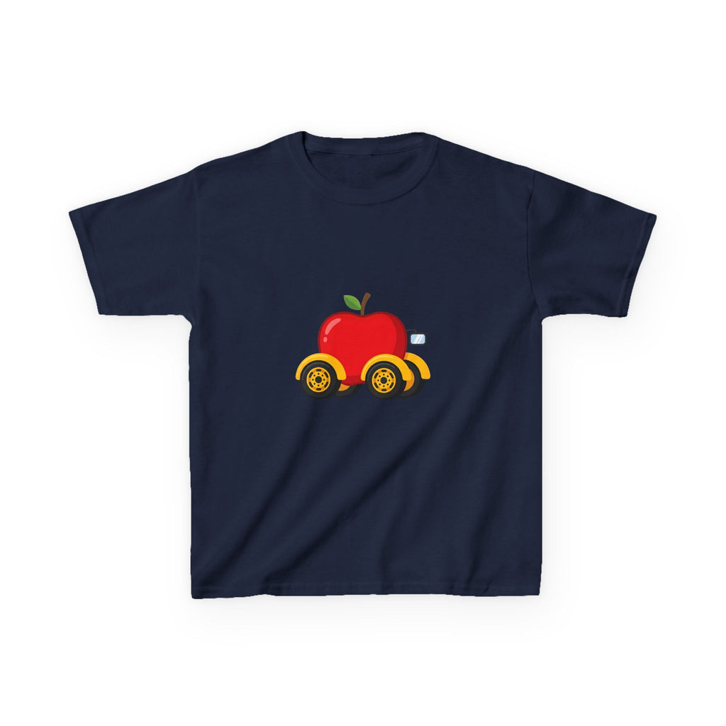 Kids T-Shirt - Apple On Wheels Graphic | Whimsical Fruit Car