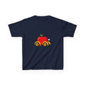 Kids T-Shirt - Apple On Wheels Graphic | Whimsical Fruit Car