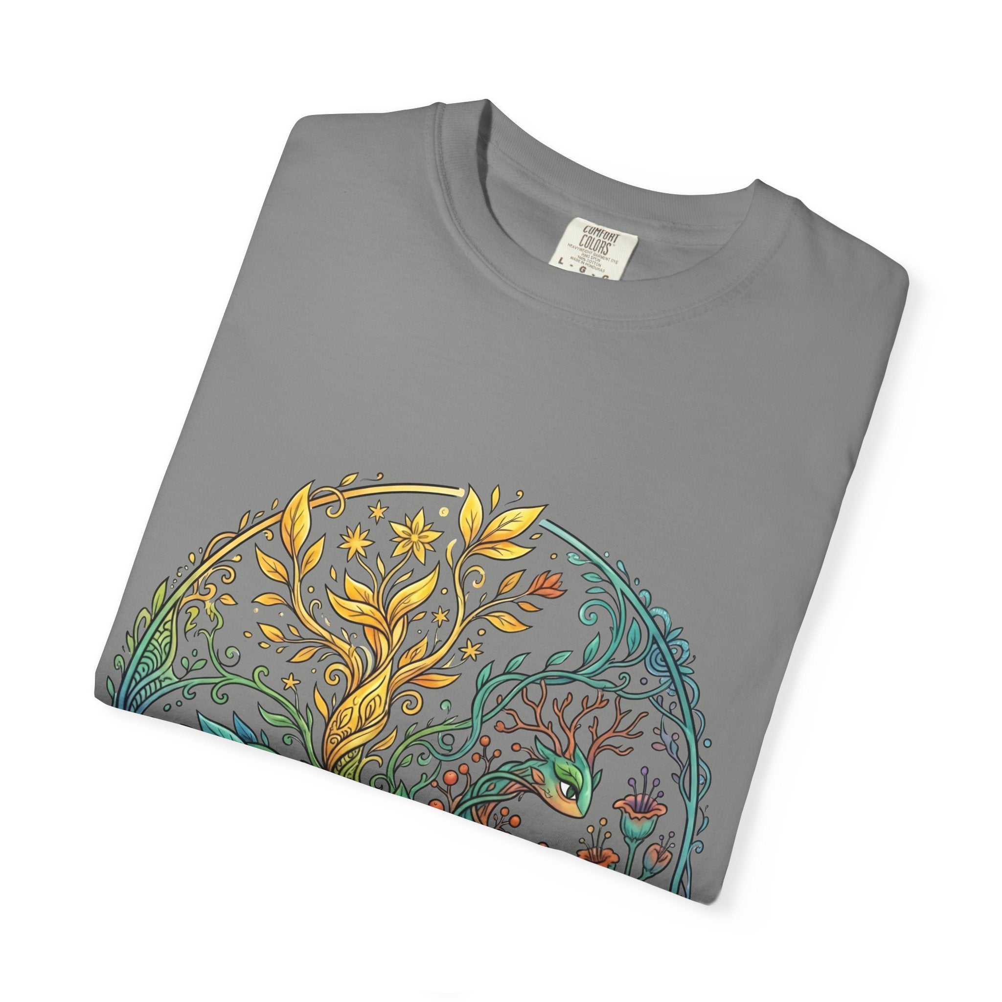 Elemental Dragon Tree T-Shirt - Mystical Nature Art | Comfort Colors