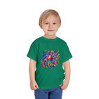 Toddler Crypto Shirt - Neon Geometric Digital Art | Blockchain Kids