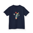 Kids School T-Shirt - Hand-Drawn Whimsical Learning Design