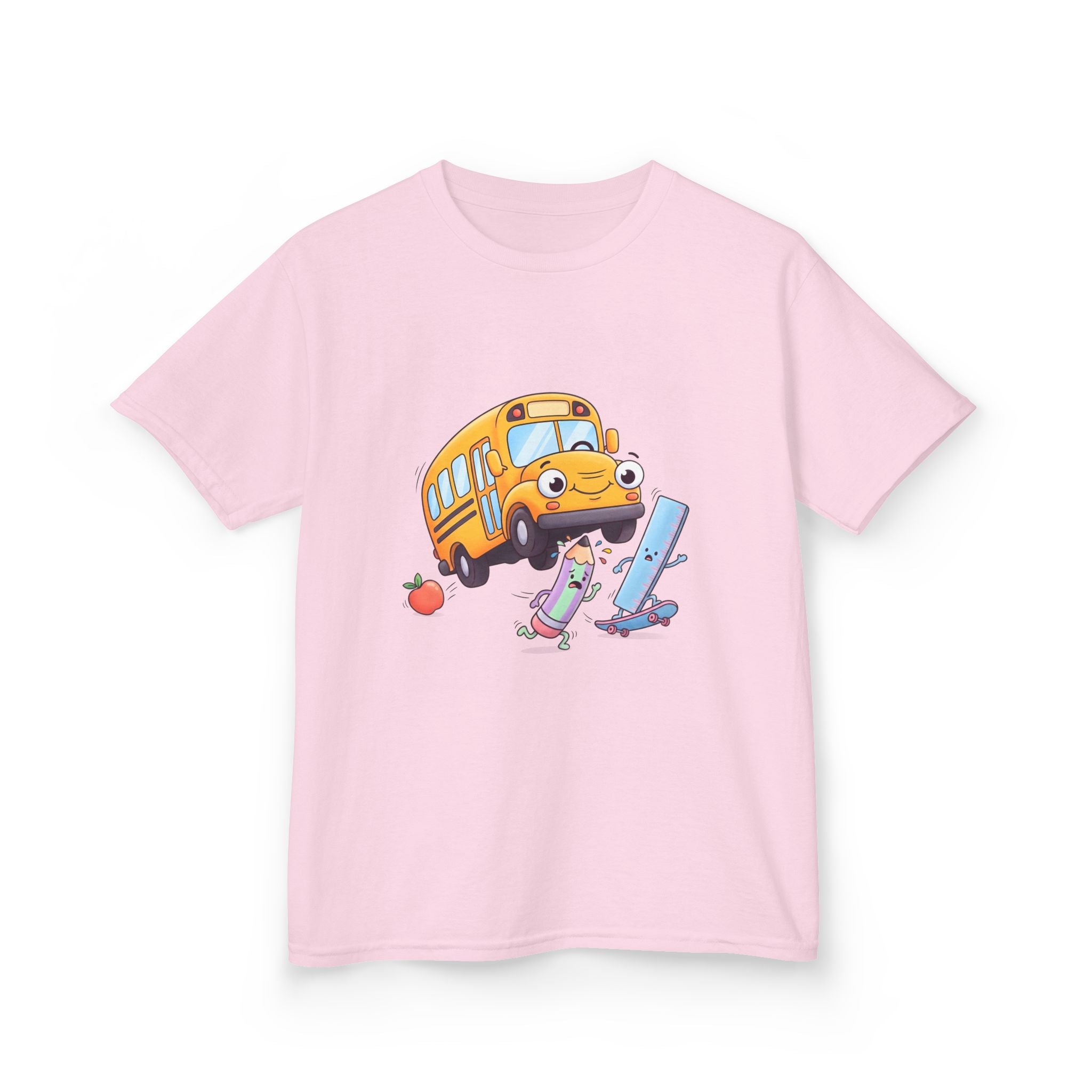 Kids School Bus Tee - Cute School Supplies Shirt | Back to School 2026
