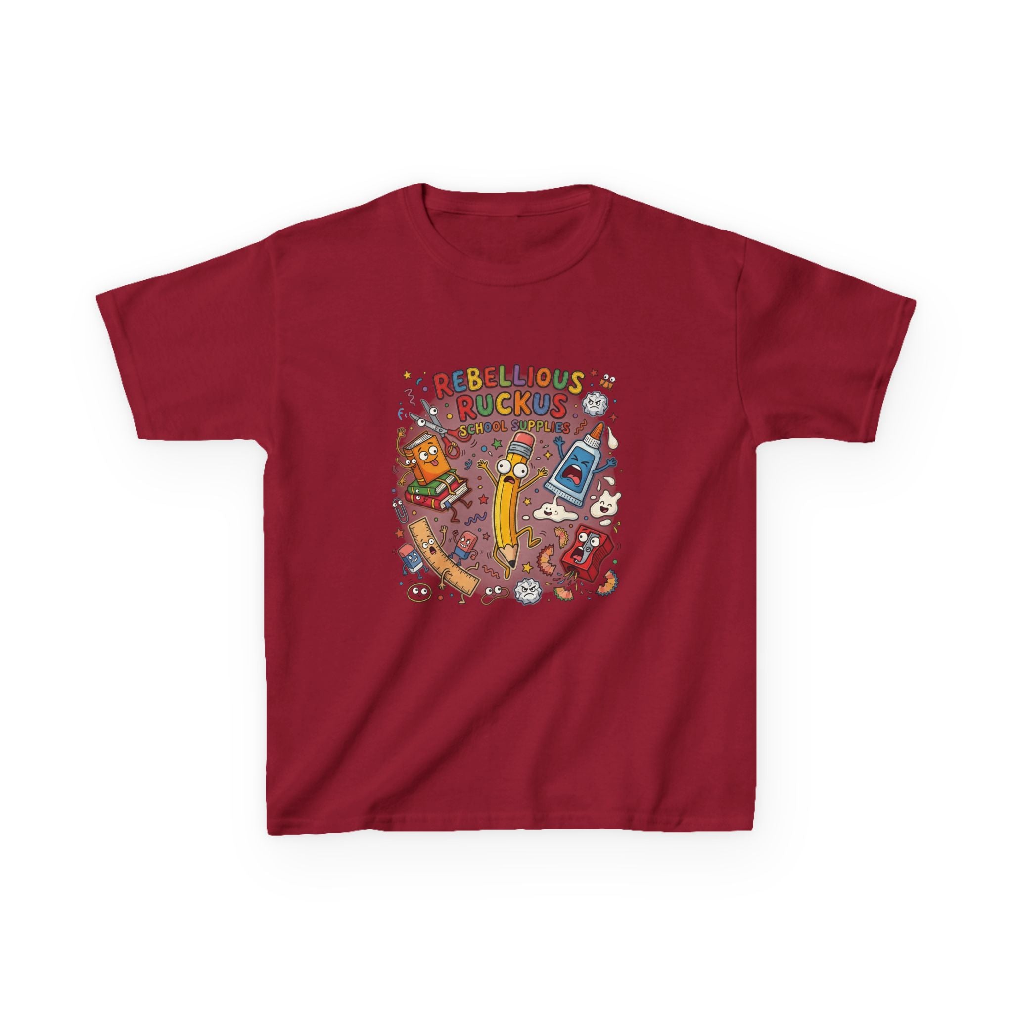 Kids Tee - Rebellious Ruckus School Supplies T-Shirt