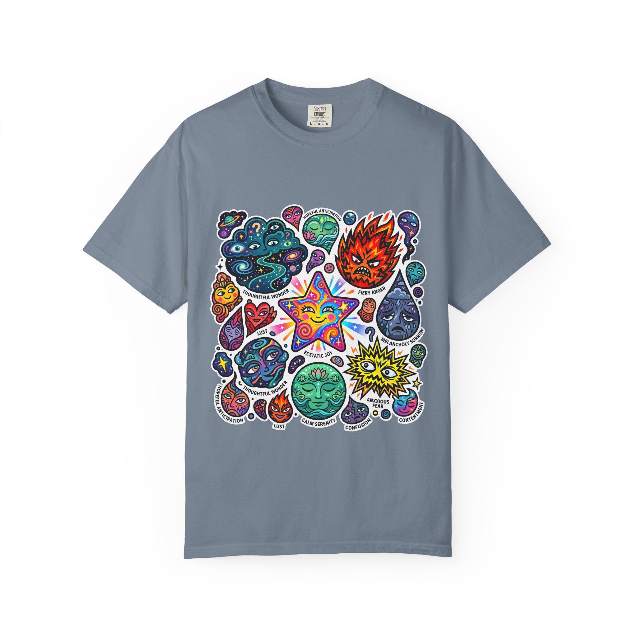 Comfort Colors T-Shirt - Psychedelic Emotions Art | Mental Health