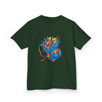 Kids Tee - Vibrant Geometric School Supplies Cartoon | Back to School