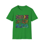 Unisex T-Shirt - Cosmic Folk Art Eye & Snake | Spiritual Nature