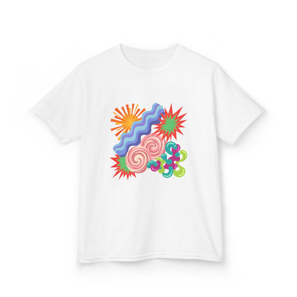 Kids T-Shirt - Playful Candy Explosion Abstract Art