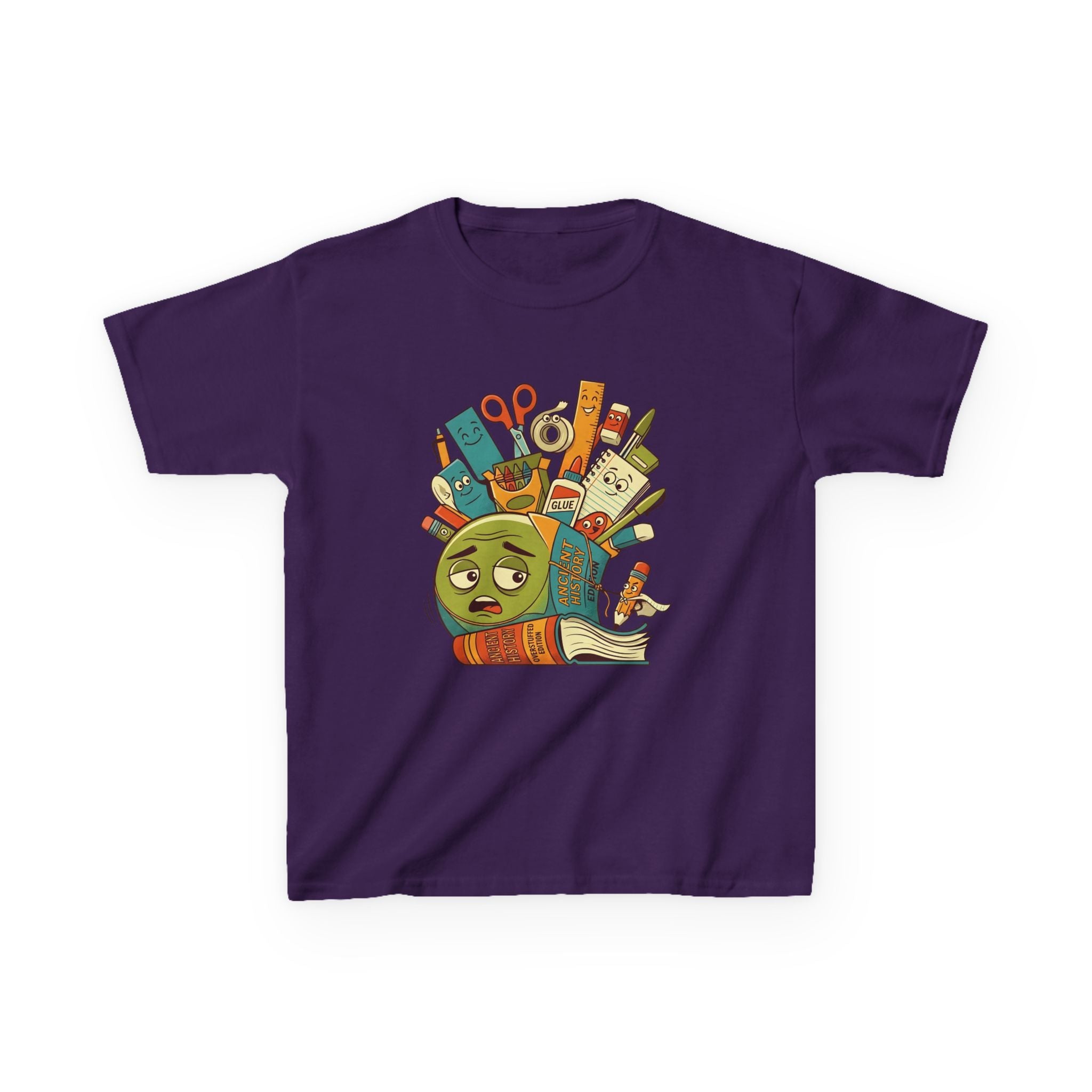 Kids Tee - Ancient History Overstuffed Edition | School Stress Back