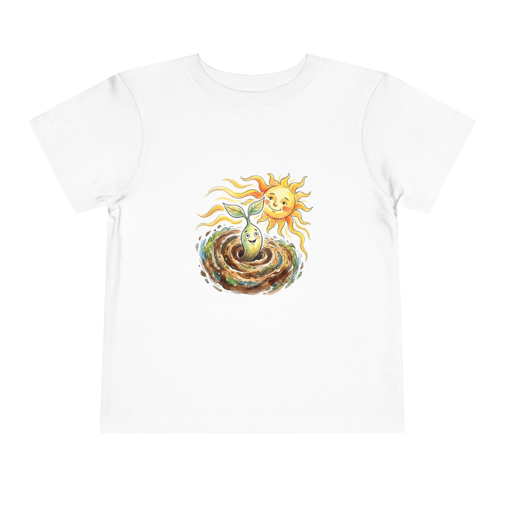 Toddler Tee - Whimsical Nature Growth Life Cycle Shirt | Earth Sun