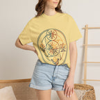 Unisex Garment-Dyed T-Shirt - Minimalist Geometric Nature Art
