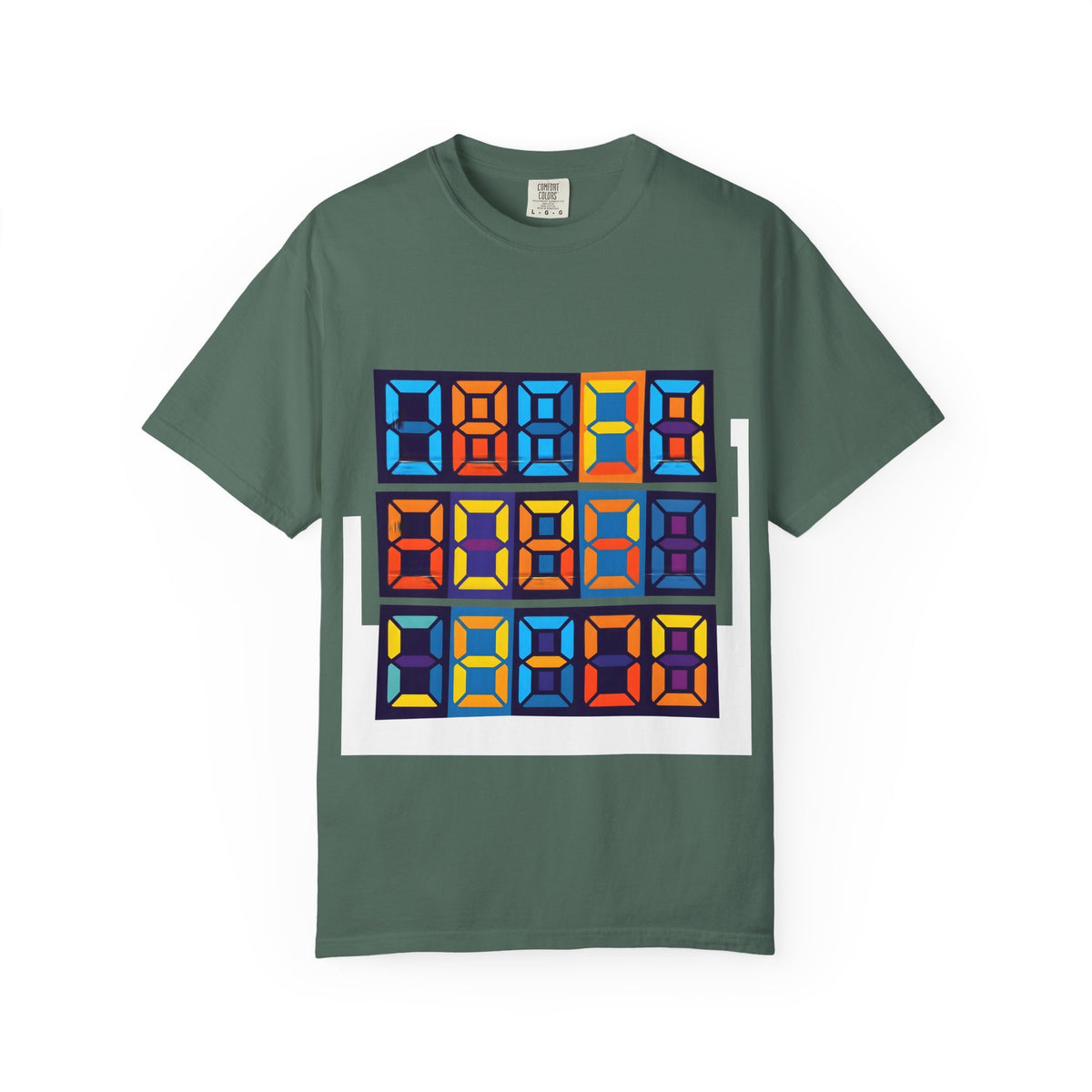 Unisex T-Shirt - Retro Tech 8-Bit Digital Display | Comfort Colors