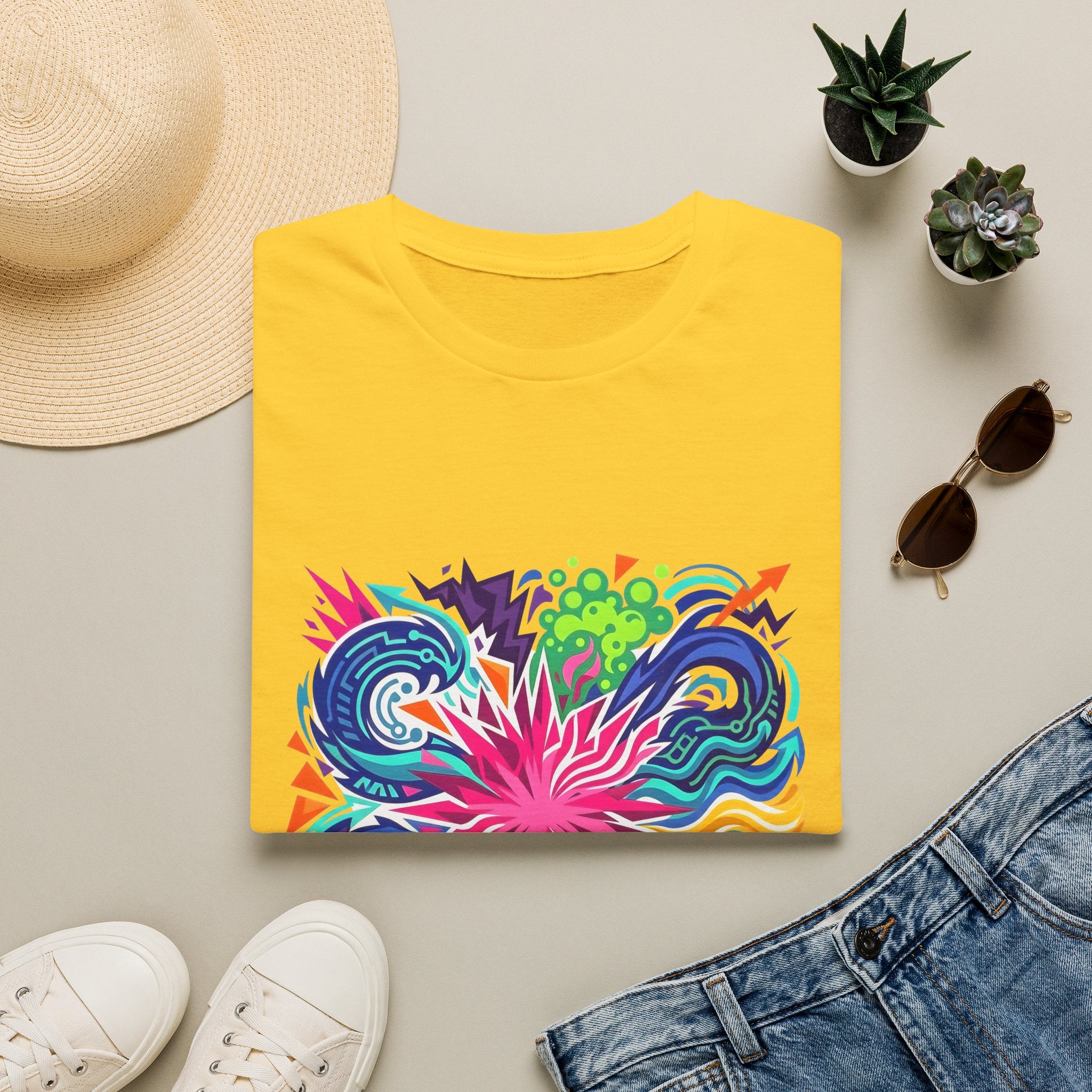 Abstract T-Shirt - Vibrant Graffiti Explosion | Unisex