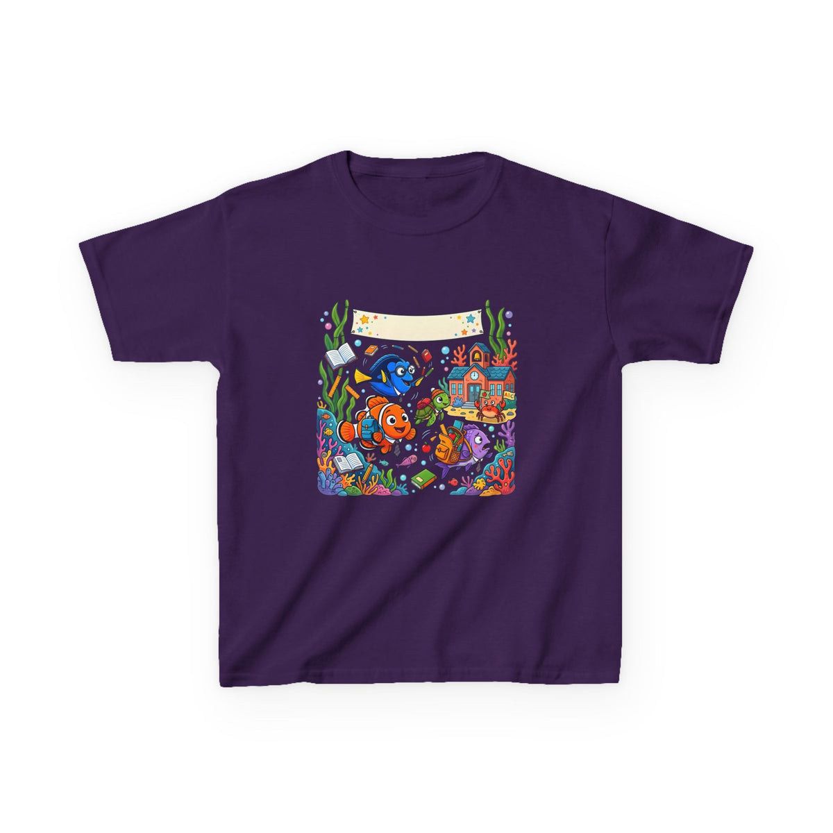 Kids T-Shirt - Whimsical Underwater School ABC | Back to School