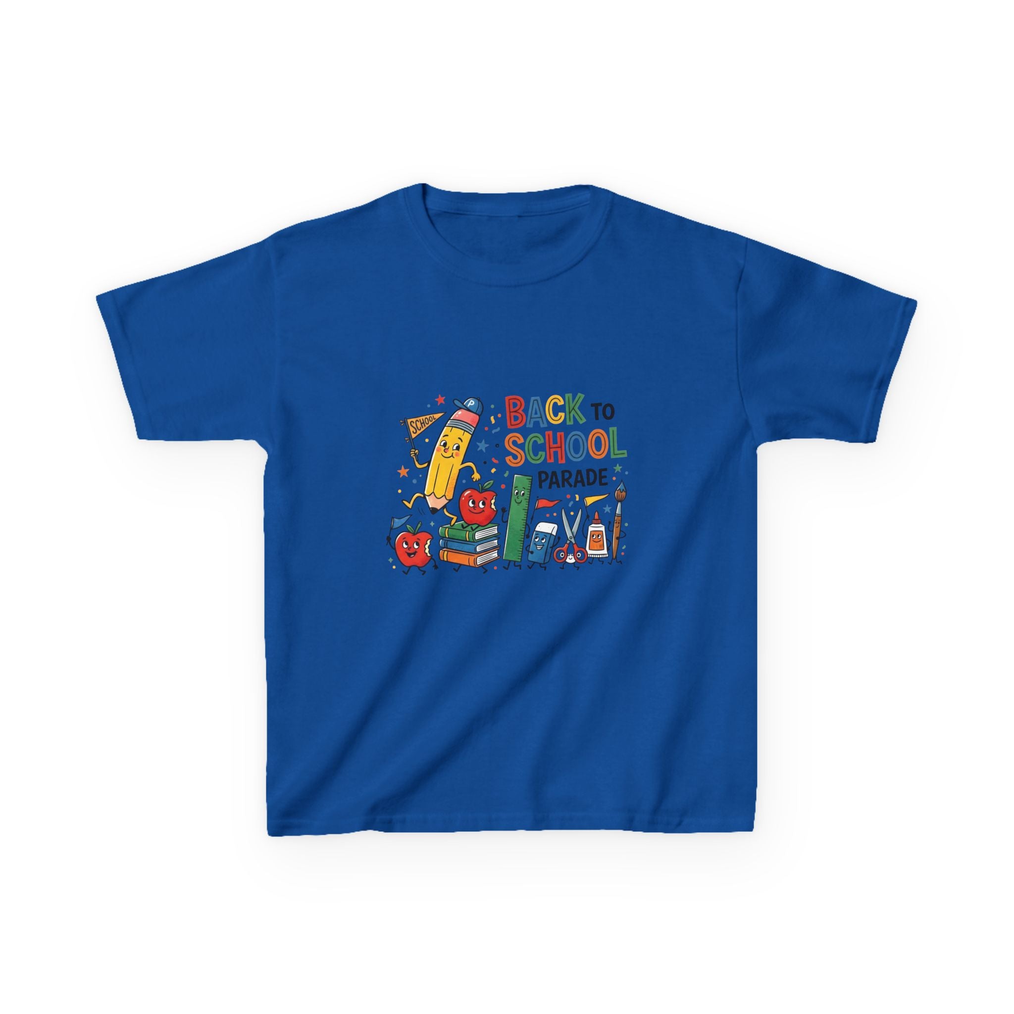 Kids Back to School Tee - Playful SCHOOL Supplies | First Day