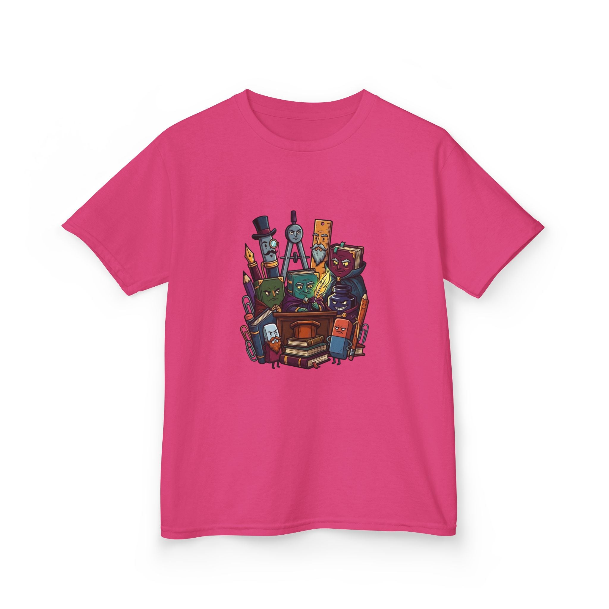 Kids Tee - Whimsical School Supplies Characters | Back to School