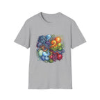 Abstract T-Shirt - Whimsical Watercolor Mandala | Surreal Figures