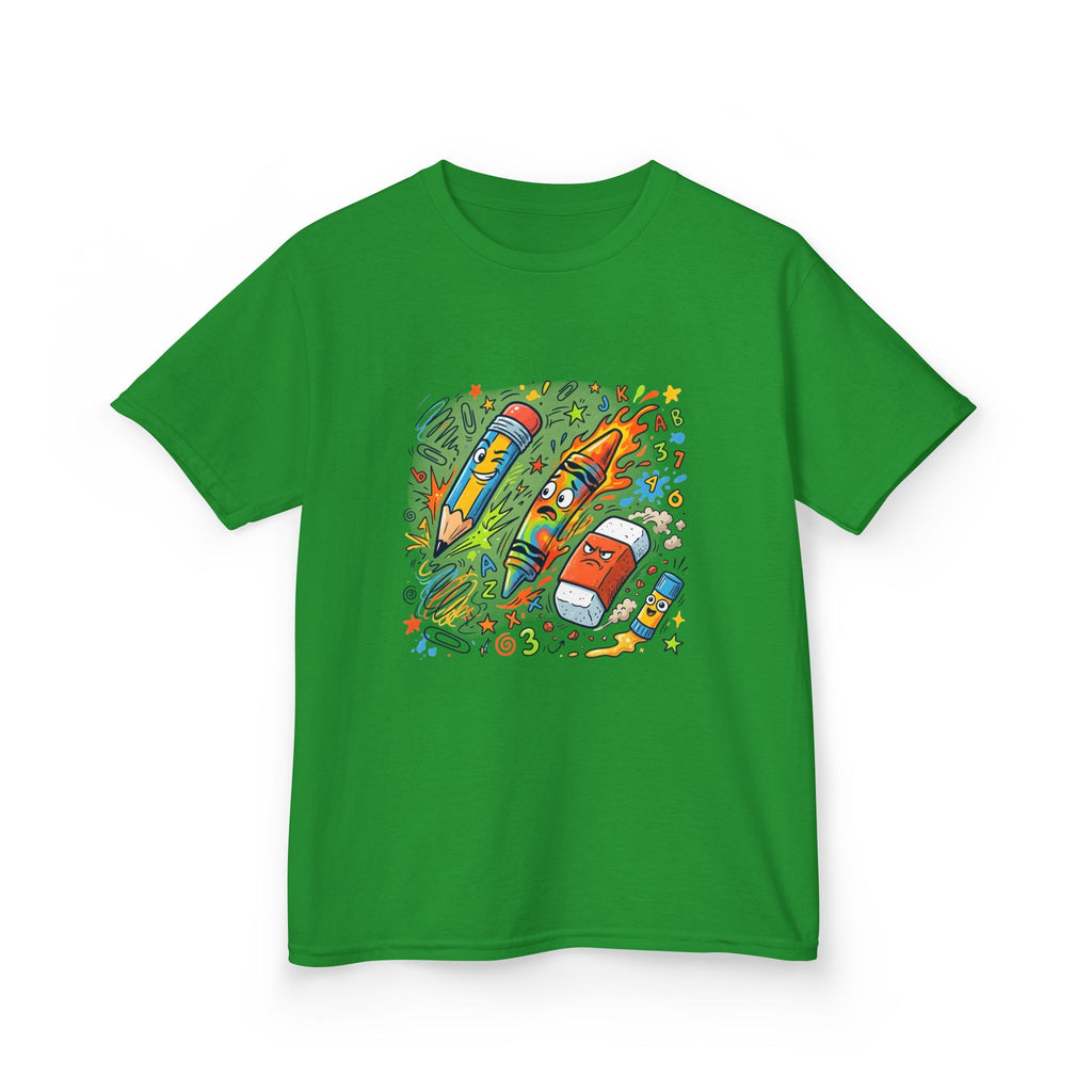 Kids Tee - Vibrant Doodle School Supplies | Back to School