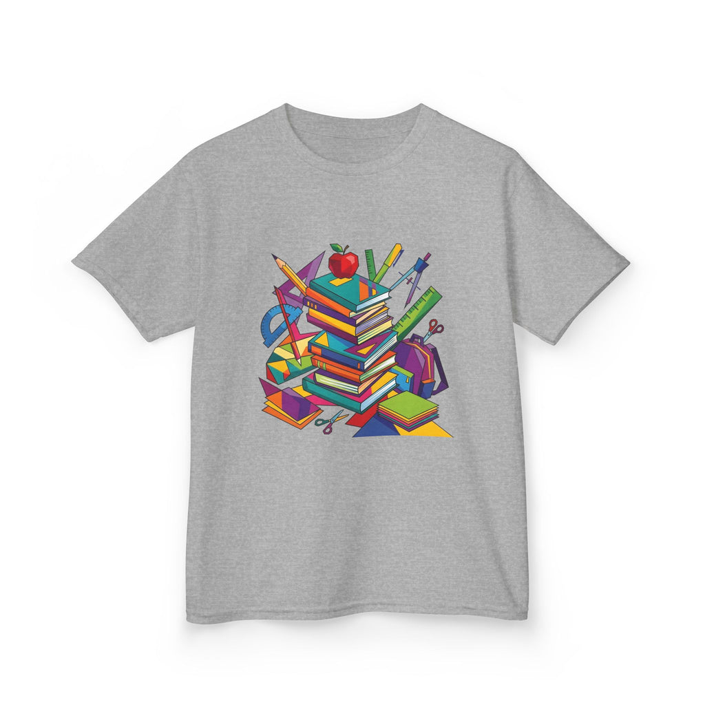 Kids T-Shirt - Geometric School Supplies Tee | Back to School