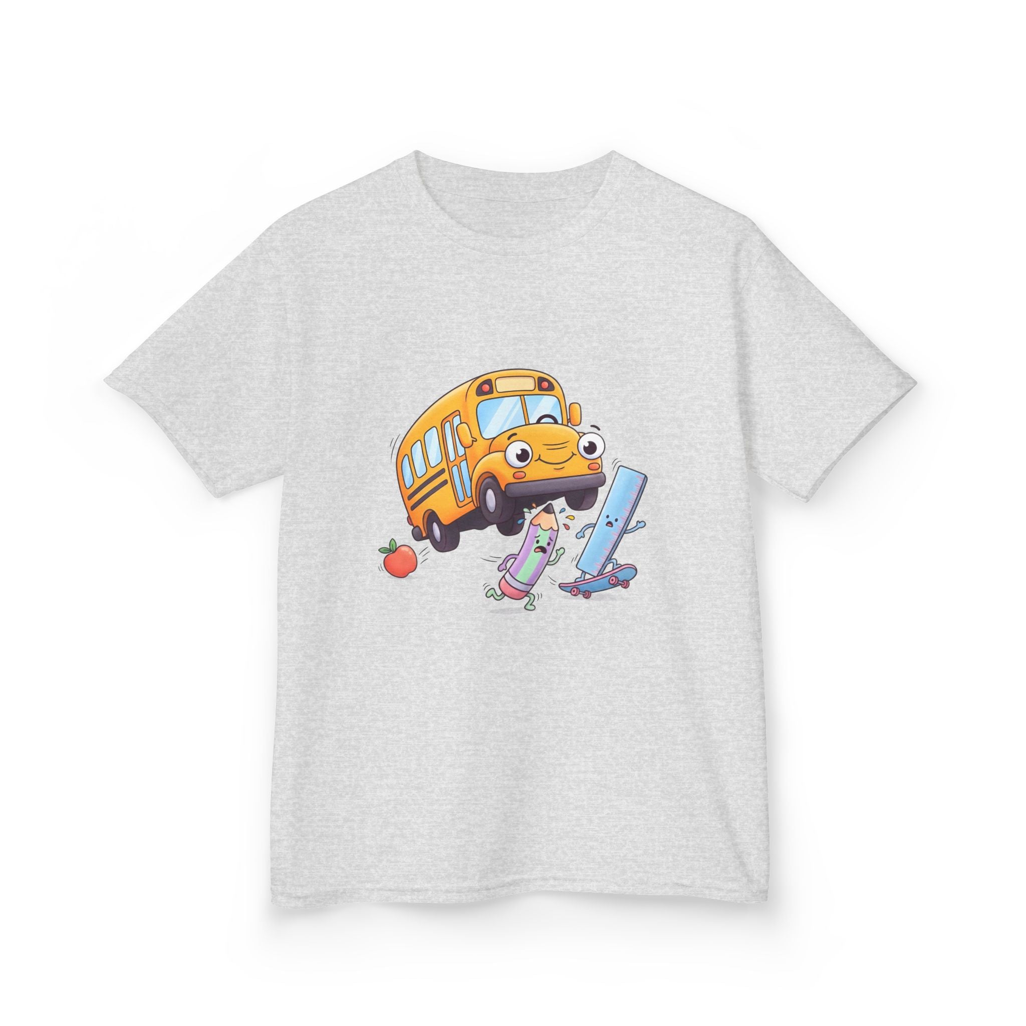 Kids School Bus Tee - Cute School Supplies Shirt | Back to School 2026