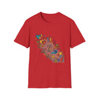 Unisex T-Shirt - Groovy Folk Art Love & Peace | Vibrant Community