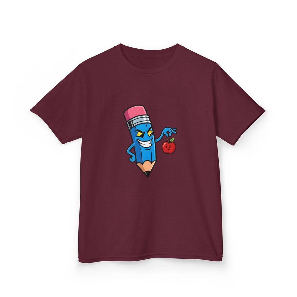 Kids Tee - Mischievous School Supplies Cartoon | Funny Education