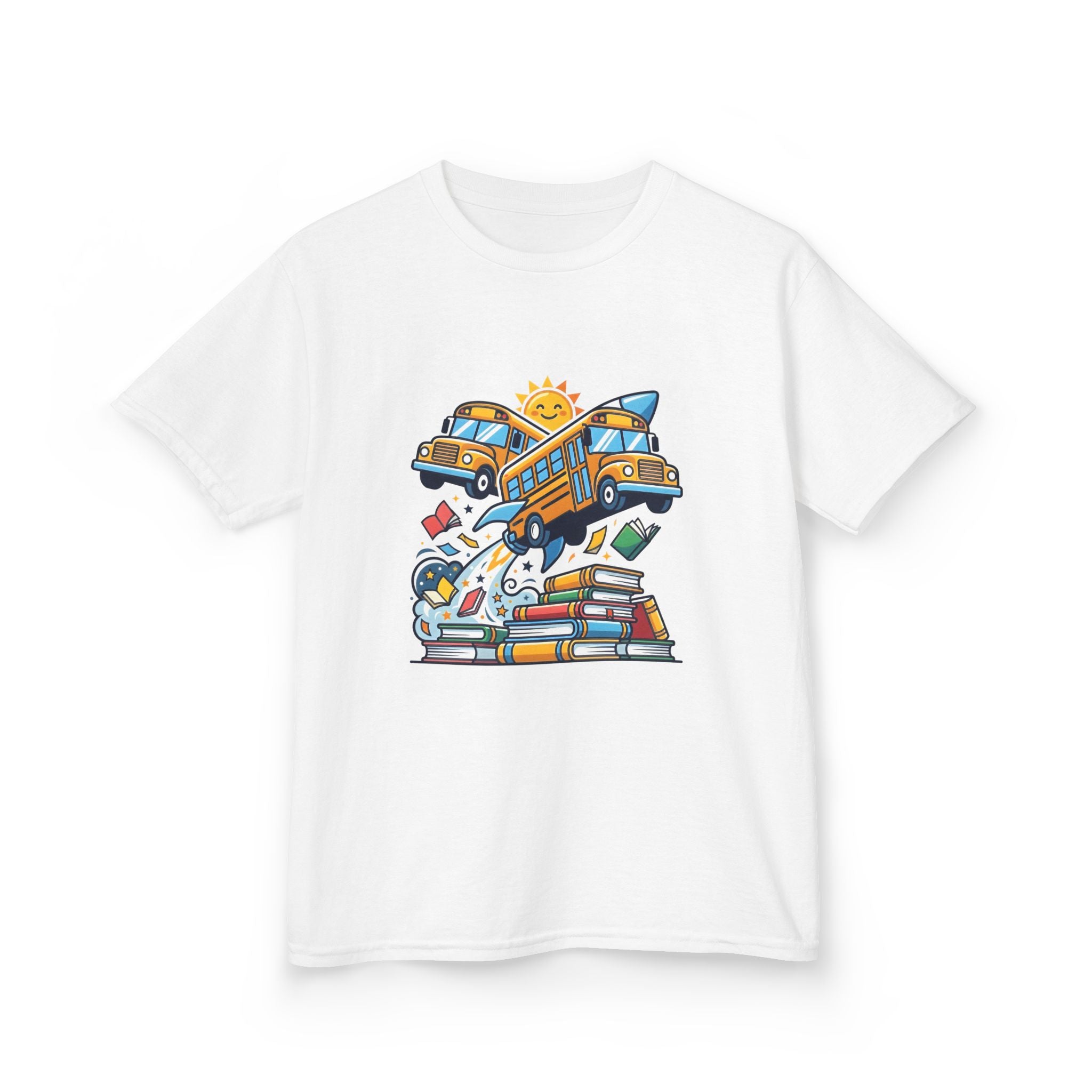 Kids Back to School T-Shirt - Rocket Bus Adventure | First Day