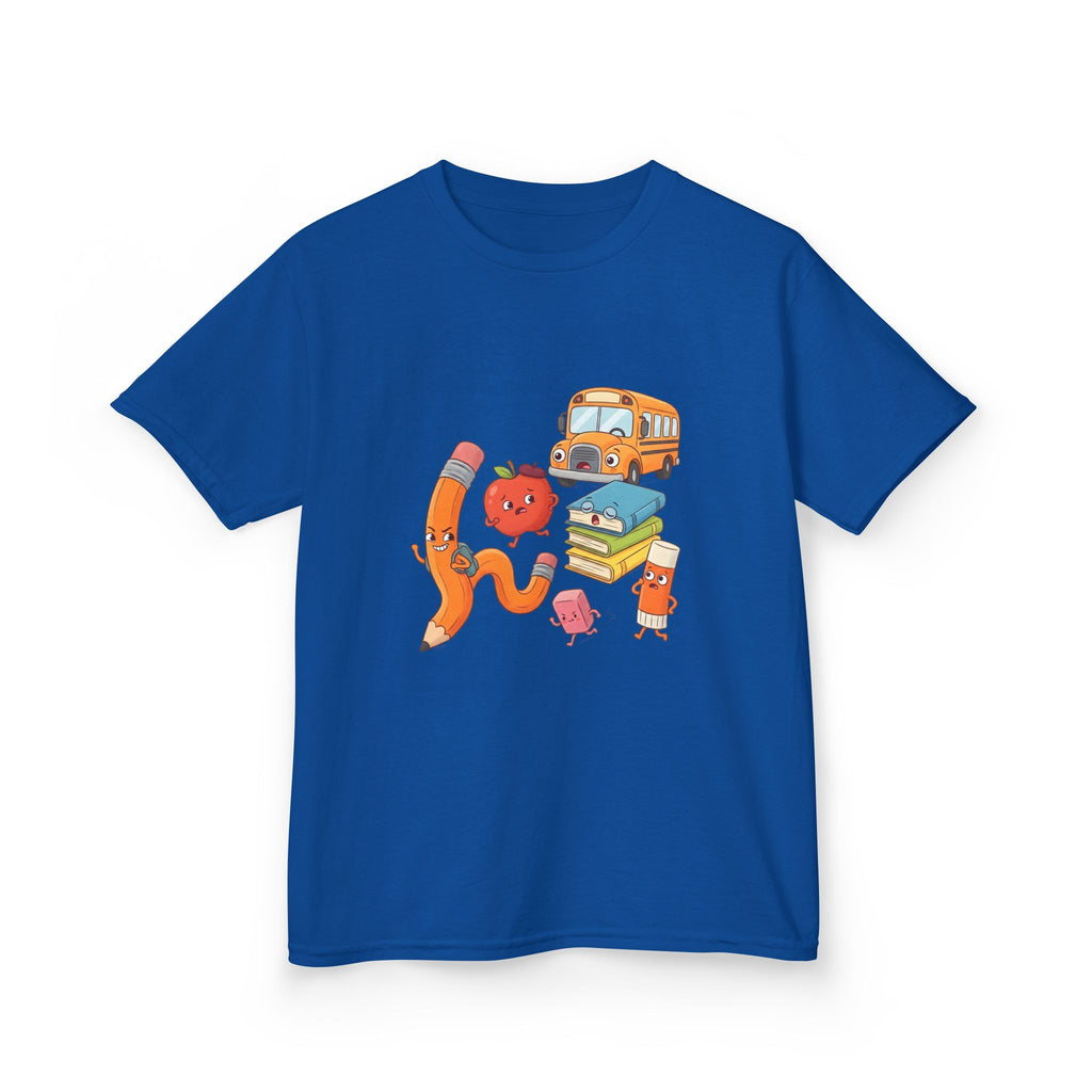 Kids T-Shirt - Cute Cartoon School Supplies | First Day of School