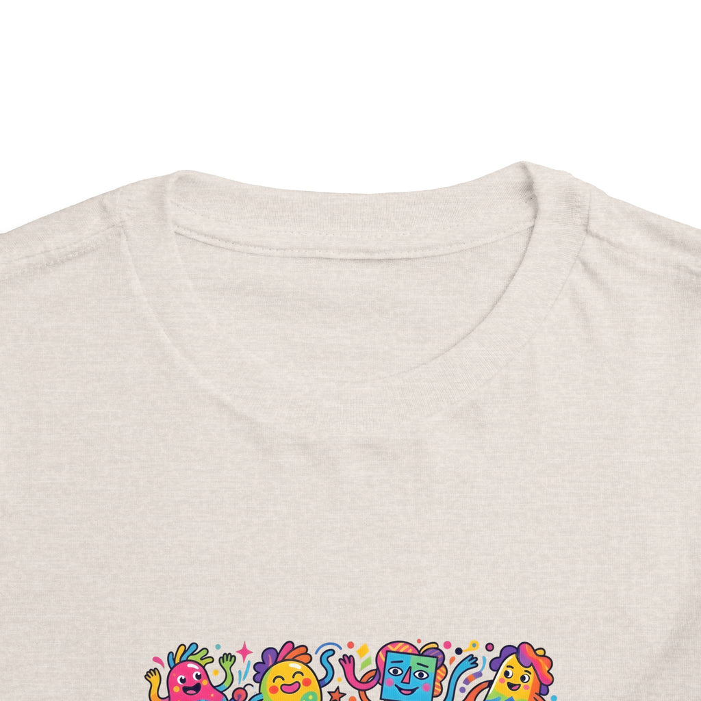Toddler T-Shirt - Vibrant Whimsical Creatures | Doodle Art