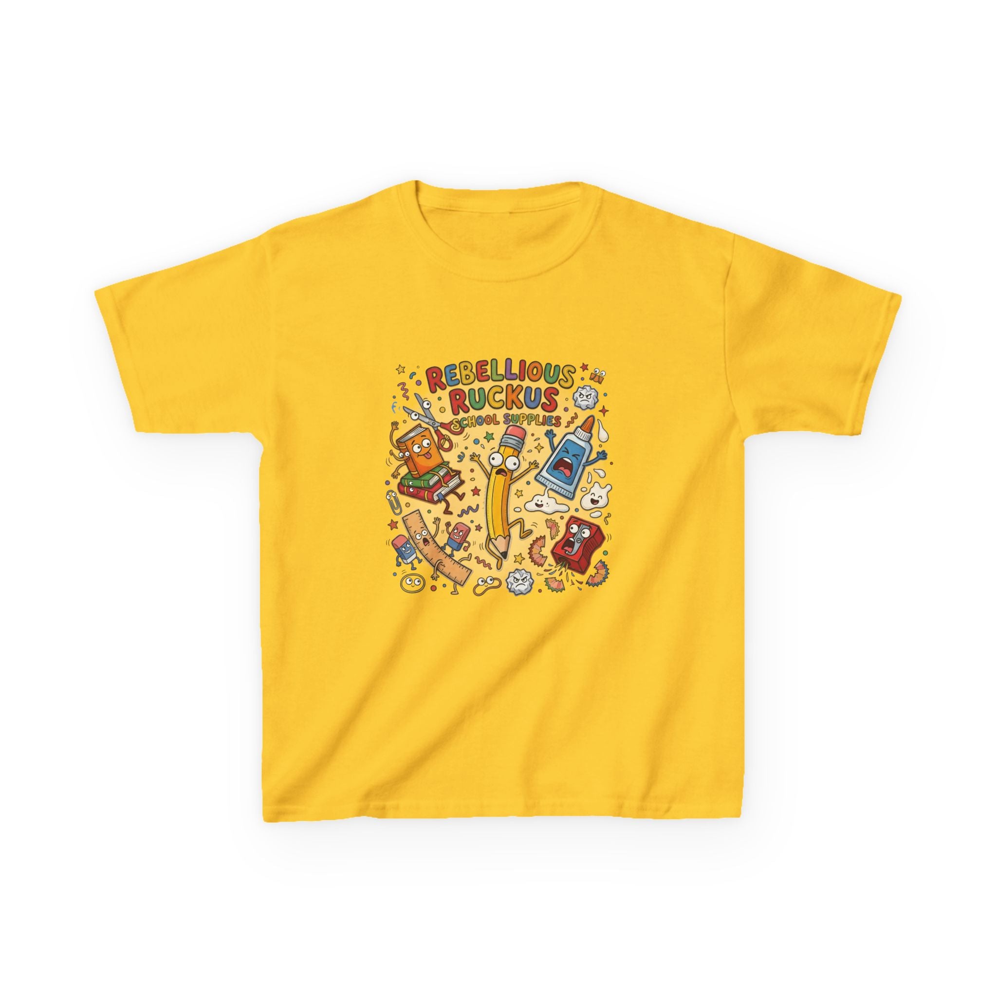 Kids Tee - Rebellious Ruckus School Supplies T-Shirt