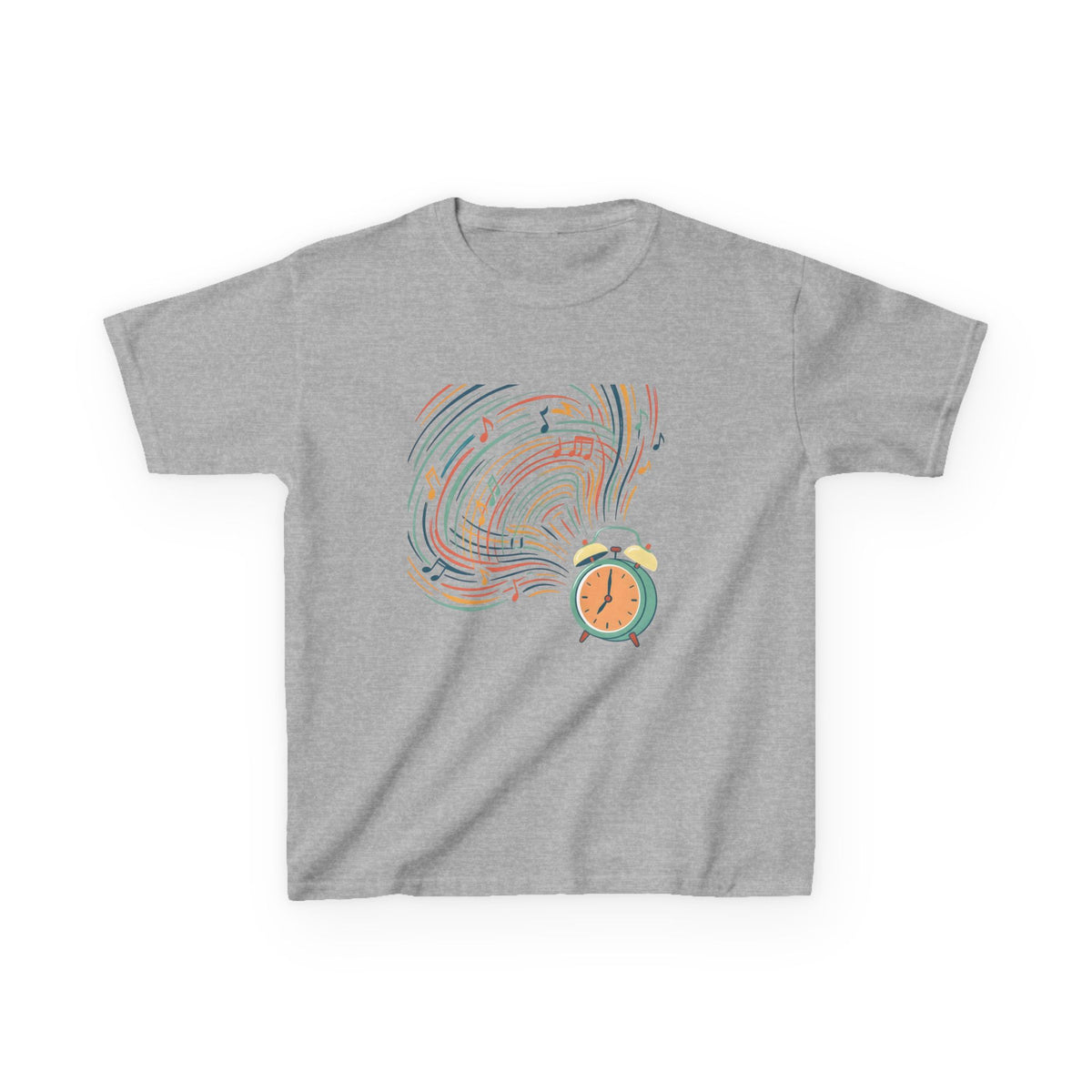 Kids Tee - Retro Music Alarm Clock | Abstract Playful Design