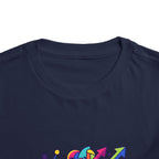 Toddler Crypto Shirt - Neon Geometric Digital Art | Blockchain Kids