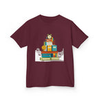 Kids Tee - Flat Vector School Supplies Stack | Back to School 2026
