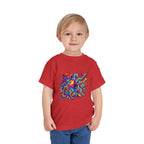 Toddler Crypto Shirt - Neon Geometric Digital Art | Blockchain Kids