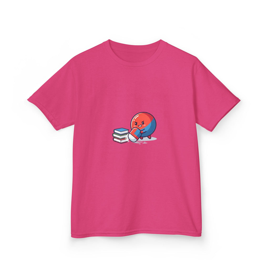 Kids Heavy Cotton Tee - Cute School Learning Cartoon Shirt