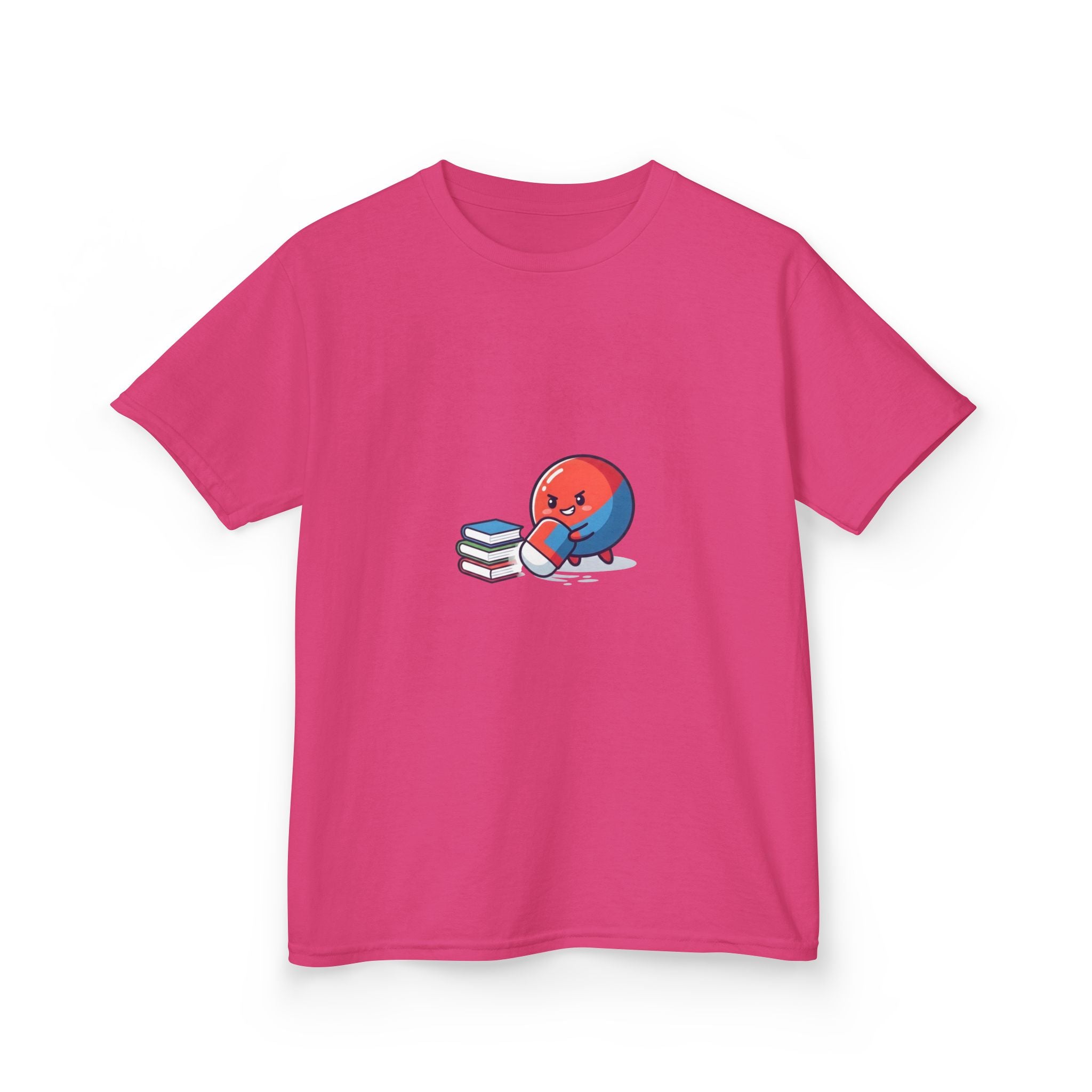 Kids Heavy Cotton Tee - Cute School Learning Cartoon Shirt