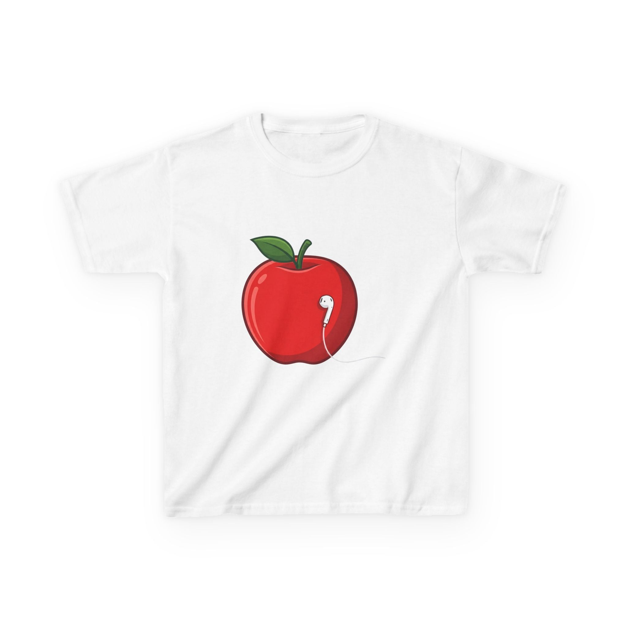 Kids Tee - Cartoon Minimalist Apple Music Earbud Tech