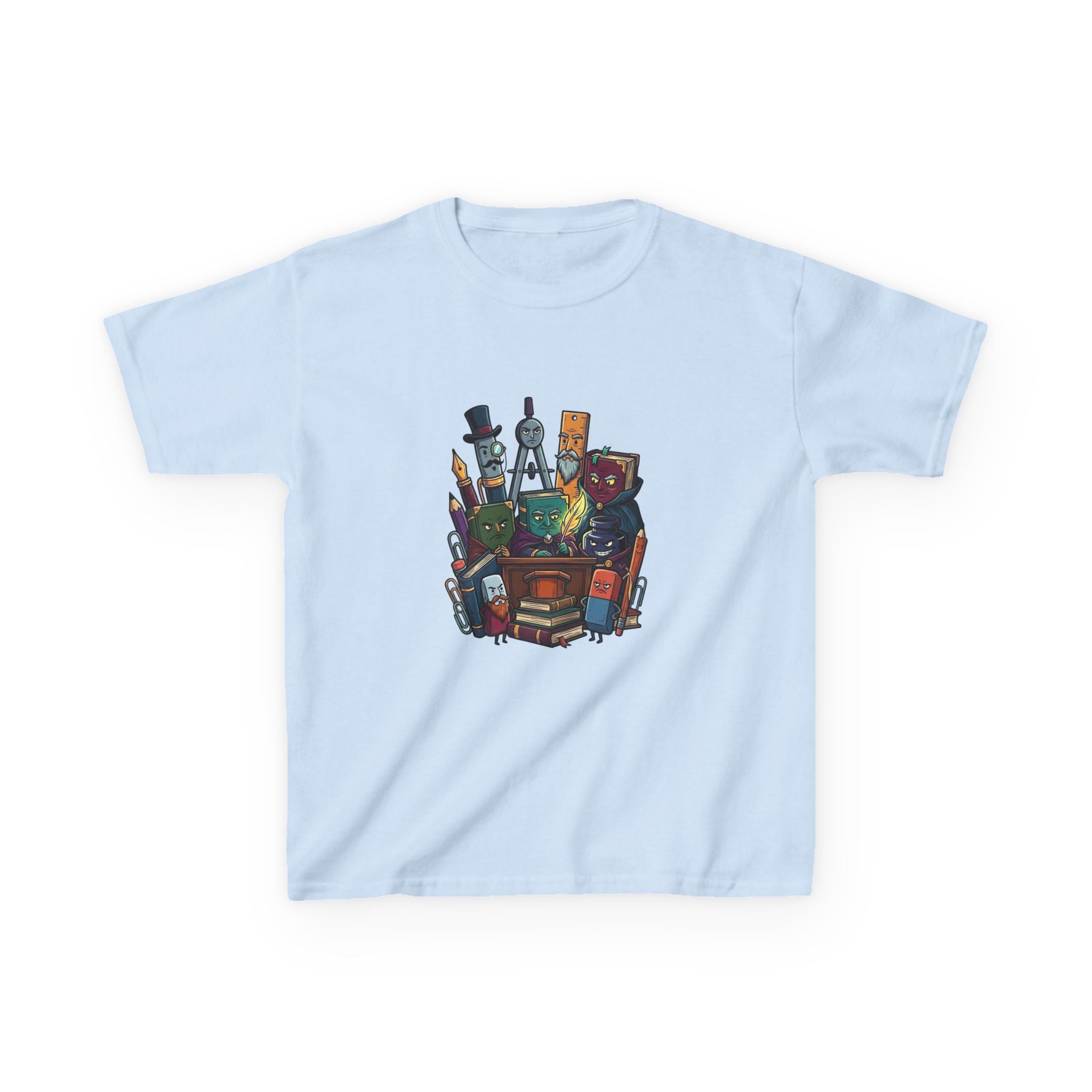Kids Tee - Whimsical School Supplies Characters | Back to School
