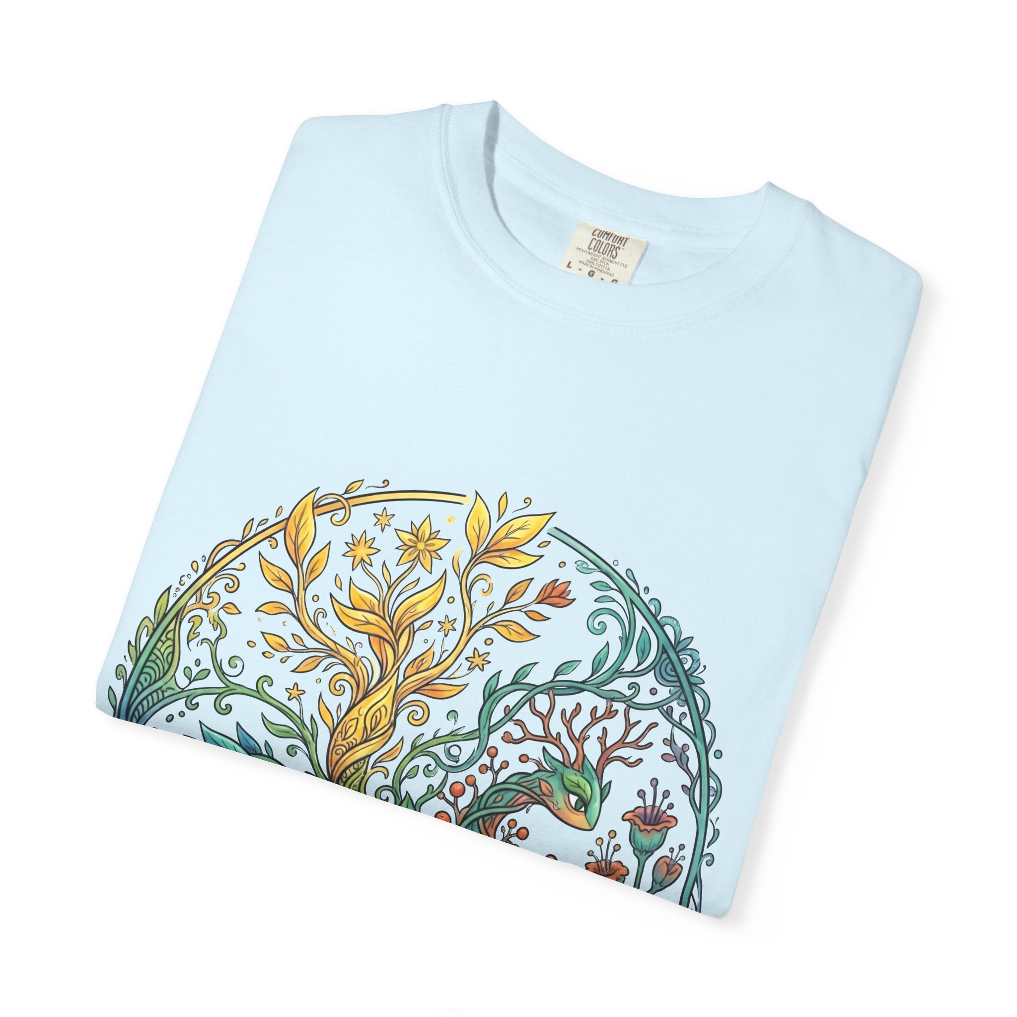 Elemental Dragon Tree T-Shirt - Mystical Nature Art | Comfort Colors