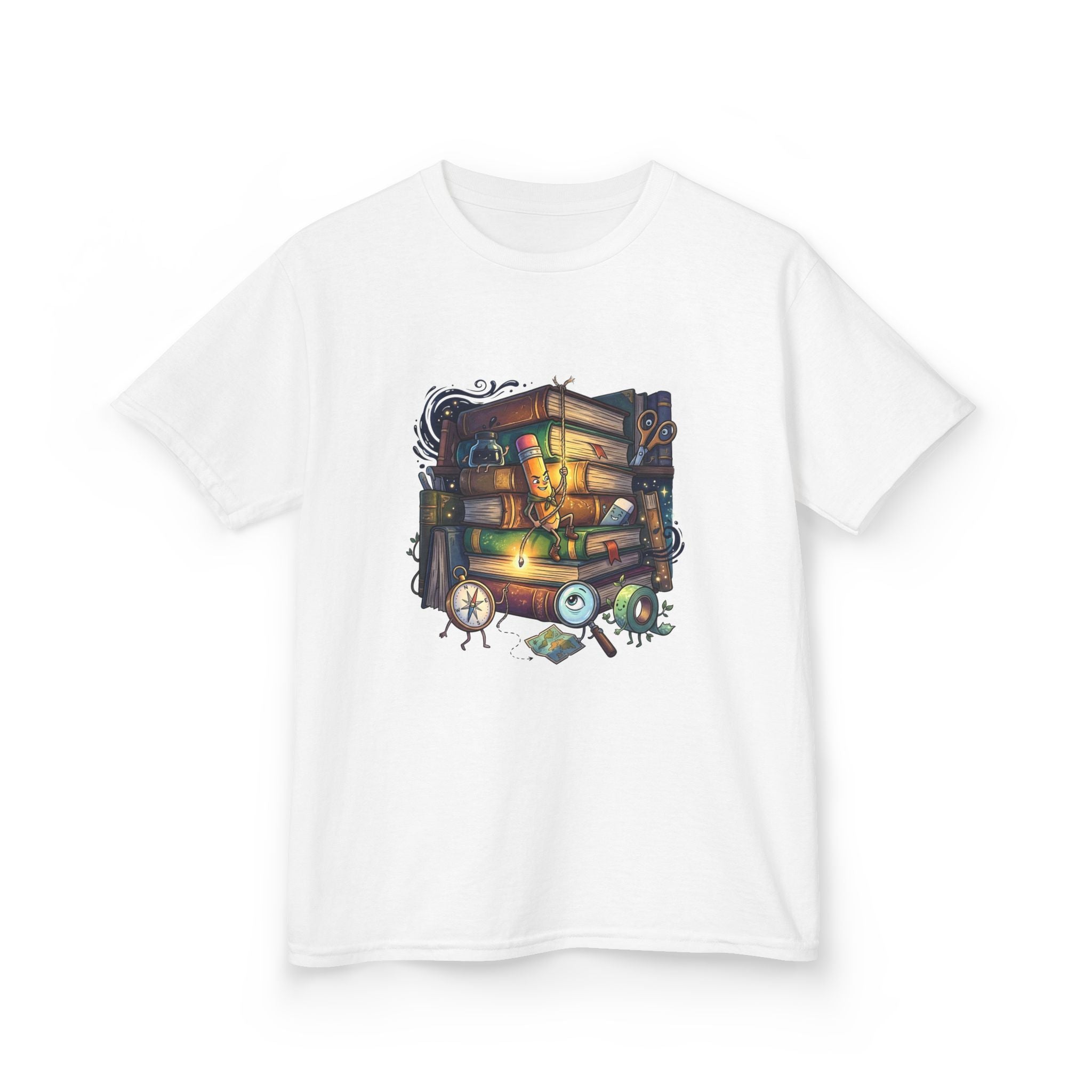 Kids Tee - Learning Adventure Books | Whimsical Storybook Gift